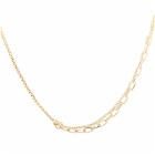 Dries Van Noten Men's Double Chain Necklace in Gold