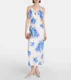 Rodarte Floral silk slip dress