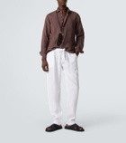 Fedeli Bonifacio linen tapered pants