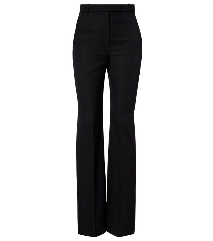 Photo: McQueen High-rise wool flared pants