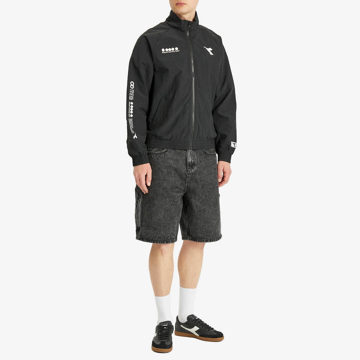 Diadora Track Jacket in Black