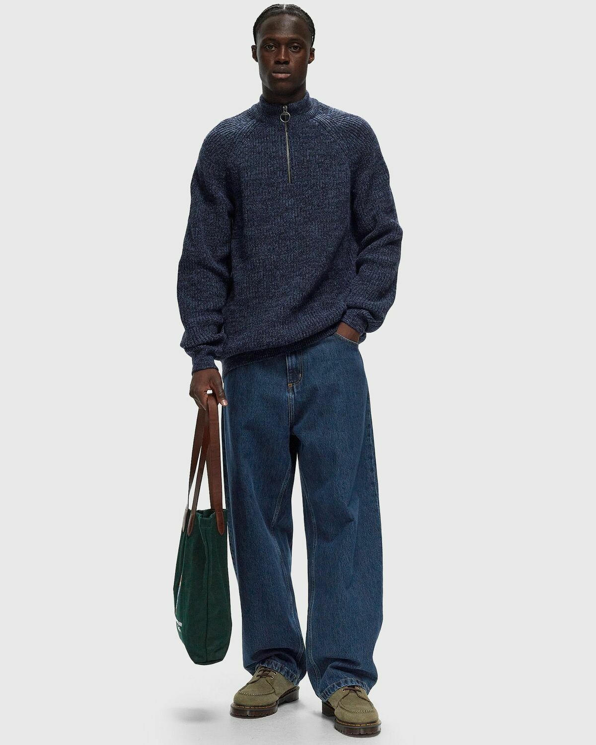 Barbour Horseford Half Zip Jumper Blue Pullovers/Zippers & Cardigans
