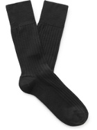BOTTEGA VENETA - Ribbed Wool Socks - Black