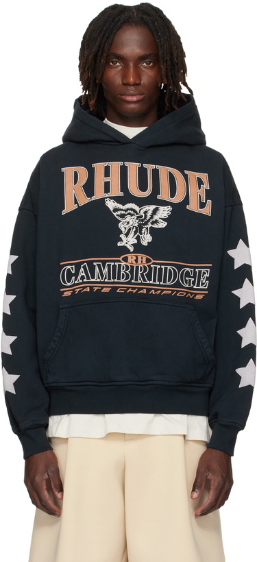 Photo: Rhude Black 'Cambridge State Champions' Hoodie