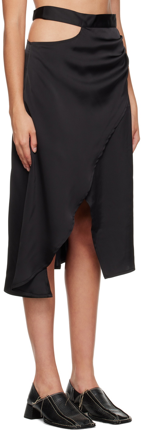 Han Kjobenhavn Black Drape Midi Skirt