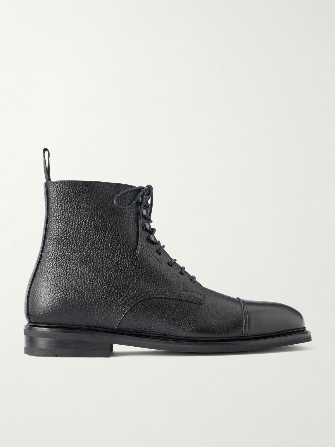 MORJAS - Jumper Leather Lace-Up Boots - Black
