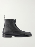 MORJAS - Jumper Leather Lace-Up Boots - Black