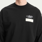Unlikely Dry Goods Men's Team Logo Long Sleeve T-Shirt in Black