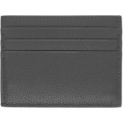 Thom Browne Gray Soft Pebble Grain Note Compartment Card Holder