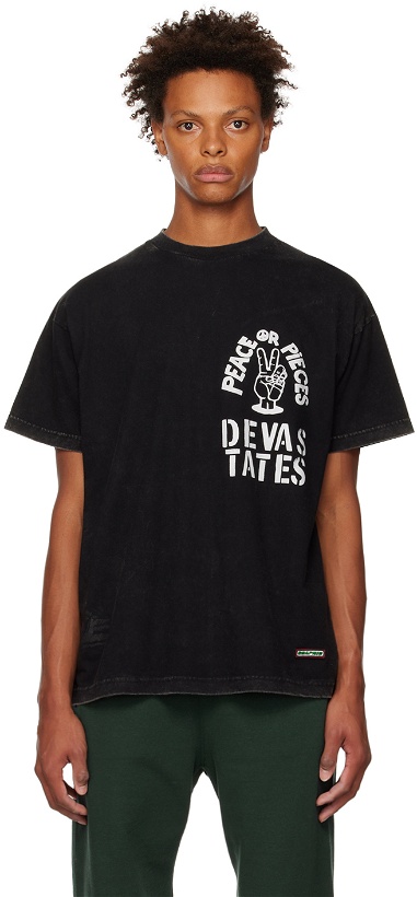 Photo: DEVÁ STATES Black Faded T-Shirt