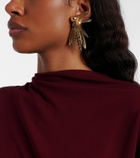Carolina Herrera Crystal-embellished clip-on earrings