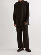 Nanushka - Jari Washed-Poplin Shirt - Brown