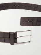 Bottega Veneta - 3.5cm Intrecciato Leather Belt - Brown