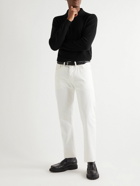 Saman Amel - Slim-Fit Cashmere Polo Shirt - Black