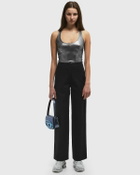 ØLÅF PINSTRIPE BARREL LEG PANT Black Womens Casual Pant