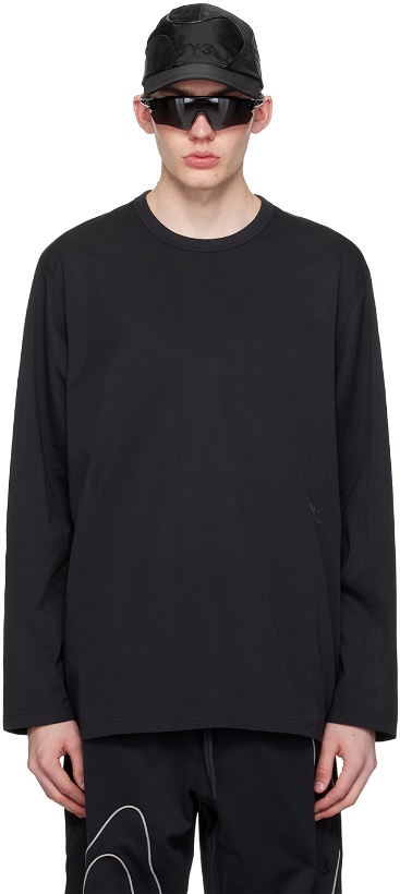 Photo: Y-3 Black Premium Long Sleeve T-Shirt