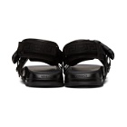 Versace Black Greca Straps Sandals