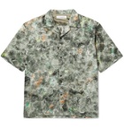 Sasquatchfabrix. - Norihagashi Camp-Collar Printed Cotton Shirt - Green