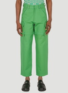 Le Pantalon Peche Cargo Pants in Green