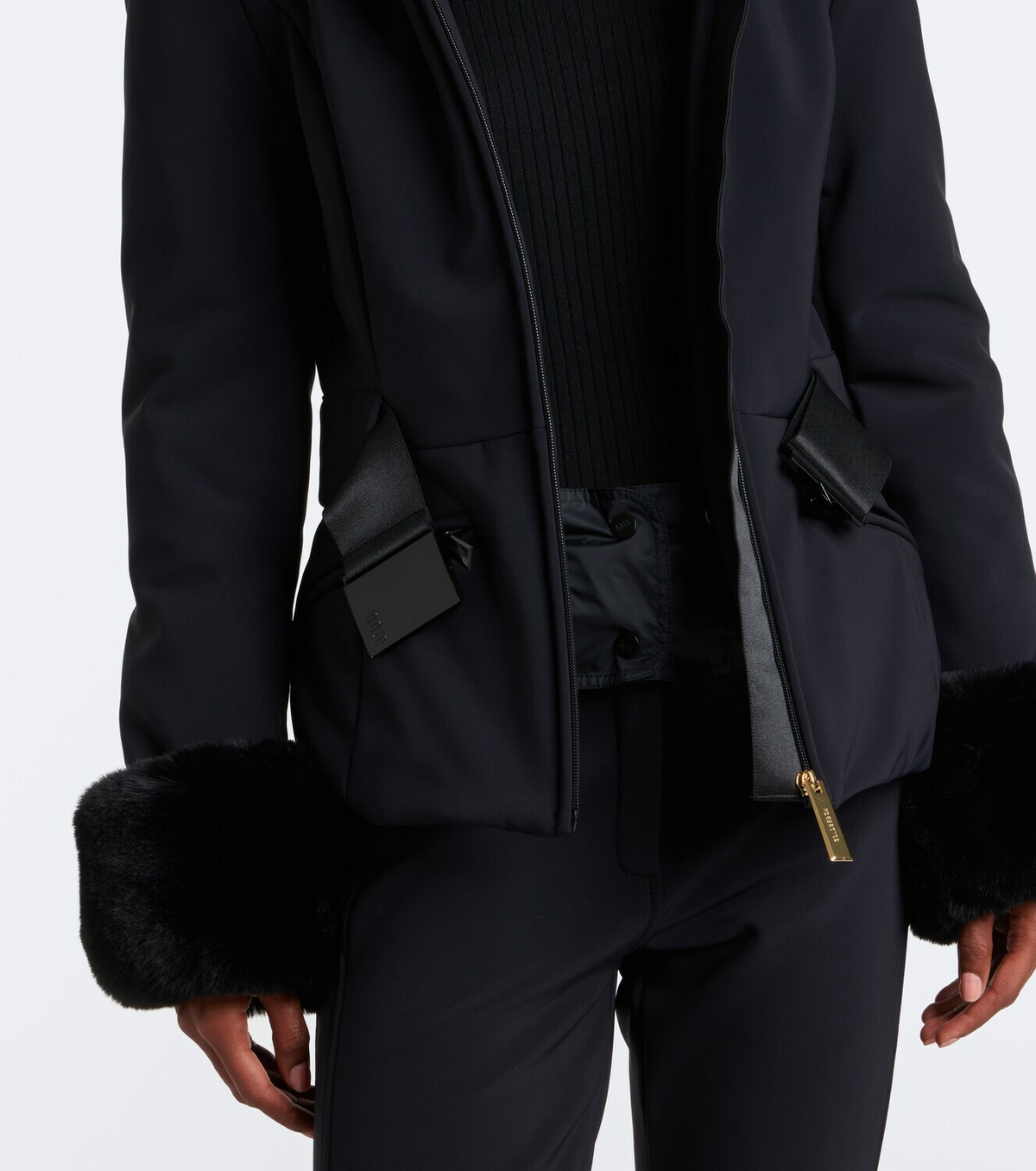 Goldbergh Giselle belted hooded technical ski jacket