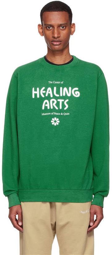 Photo: Museum of Peace & Quiet Green Cotton Sweatshirt