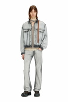 Diesel Trucker jacket in soft skeleton denim - Denim Jackets - Unisex - Grey