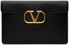 Valentino Garavani Black Locò Calfskin Pouch