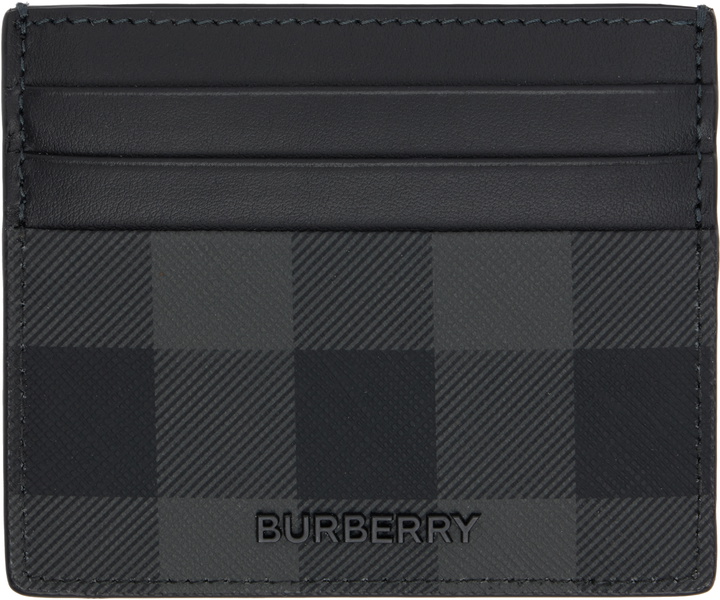 Photo: Burberry Black Tall Check Card Holder