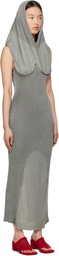 Isa Boulder Gray Lowhood Maxi Dress
