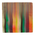 Paul Smith Multicolor Silk Artist Clash Stripe Pocket Square