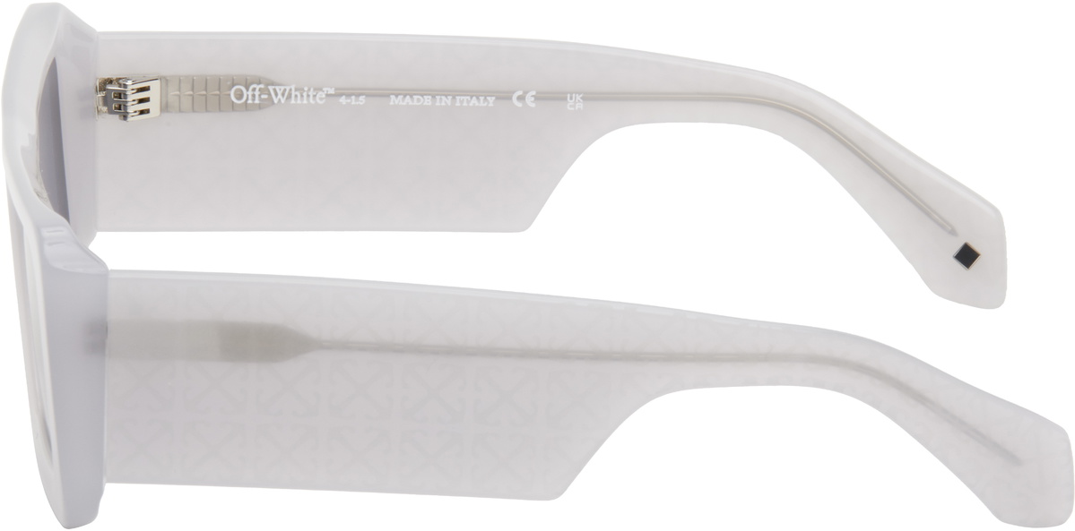 Off-White Gray & Blue Troy Sunglasses Off-White