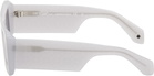 Off-White Gray & Blue Troy Sunglasses
