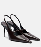 Alaïa Drop leather slingback pumps