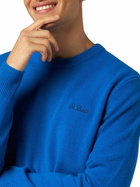 MC2 Saint Barth Man Crewneck Bluette Sweater With St. Barth Embroidery