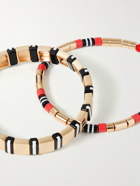 Roxanne Assoulin - Set of Two Enamel and Gold-Tone Bracelets
