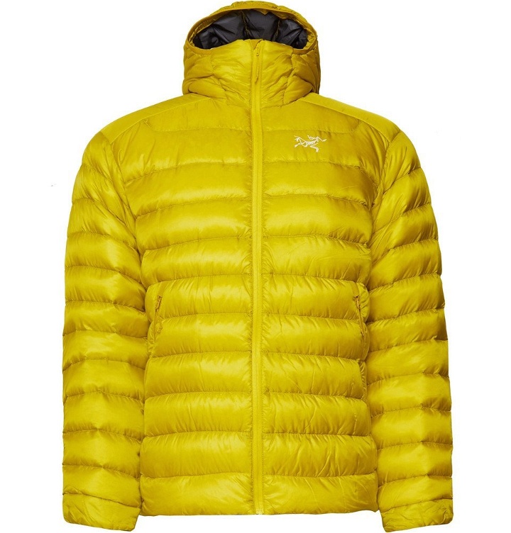 Photo: Arc'teryx - Cerium LT Quilted Ripstop Hooded Down Jacket - Men - Bright yellow