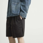 Maison Margiela Men's Raw Hem Tailored Shorts in Black