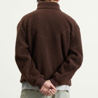 Dime Men's Polar Fleece Sherpa Zip Jacket in Brown