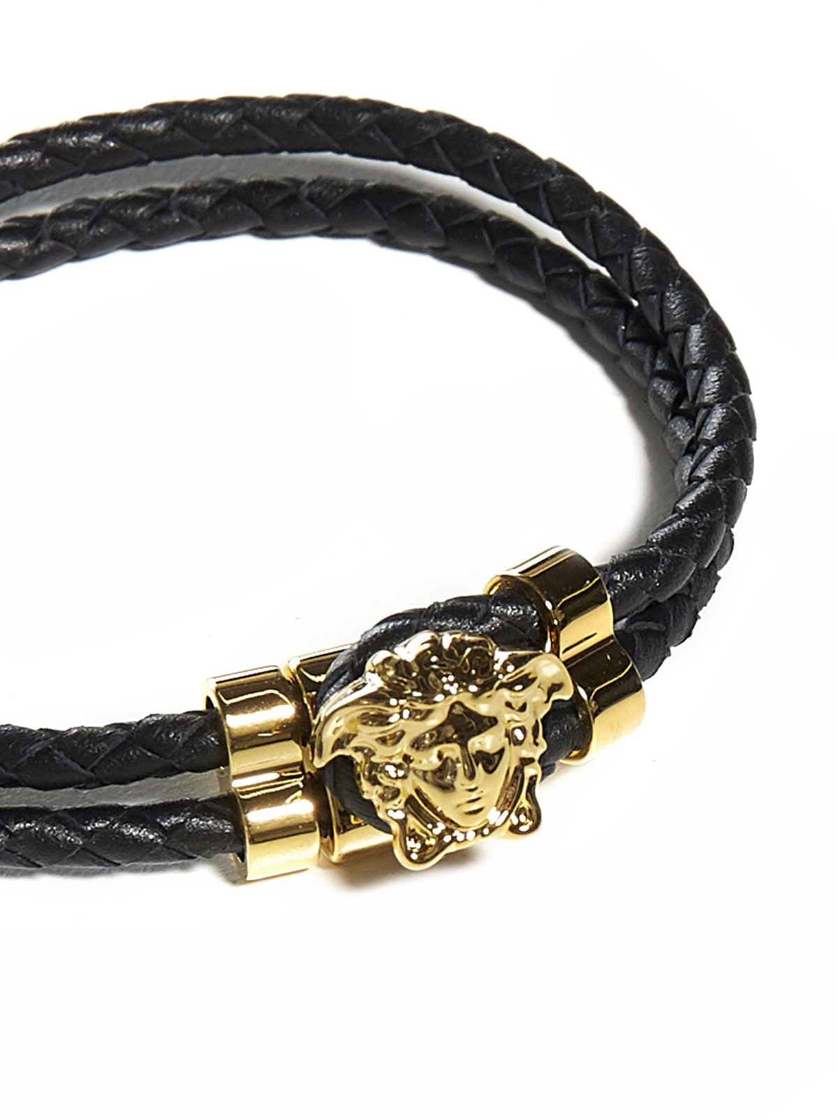 Versace la Medusa Leather Bracelet