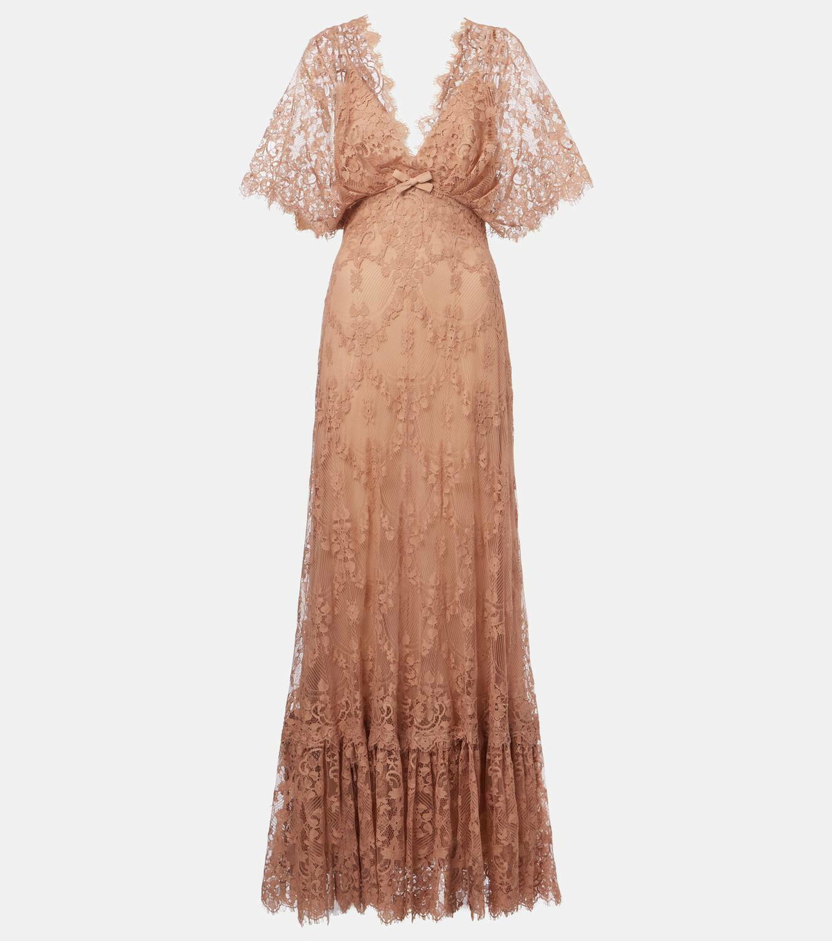 Elie Saab Floral cotton-blend lace gown Elie Saab