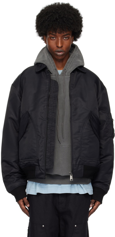 Photo: Carhartt Work In Progress Black Olten Bomber Jacket