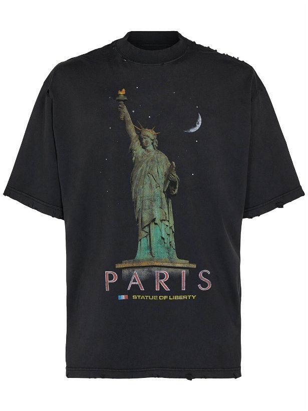 Photo: BALENCIAGA Paris Liberty Cotton T-shirt