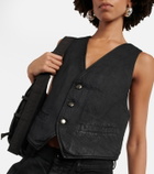 Ann Demeulemeester - Lut cotton voile vest