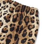 Wacko Maria - Tapered Leopard-Print Shell Track Pants - Animal print
