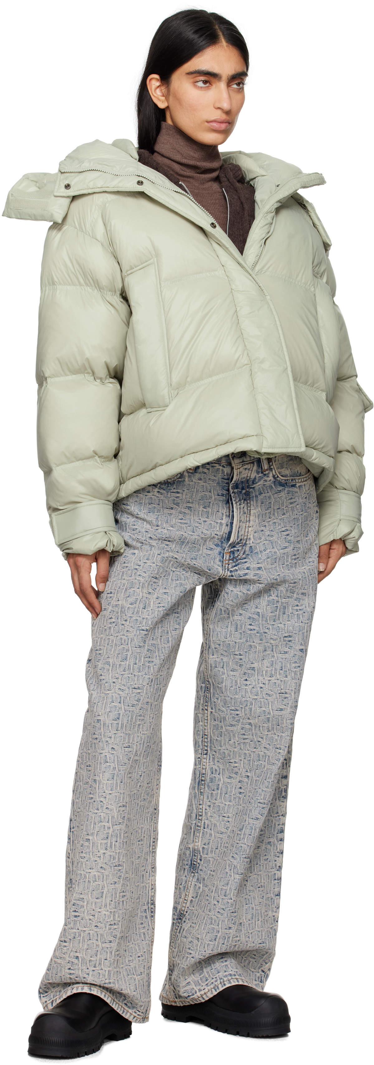 Holzweiler Green Steilia Short Down Jacket