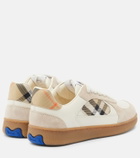Burberry Terrace leather and suede sneakers