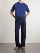 A.PRESSE - Vintage Cotton-Jersey T-Shirt - Blue