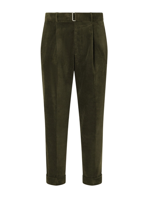 Photo: Officine Générale - Hugo Straight-Leg Cotton-Blend Corduroy Trousers - Green