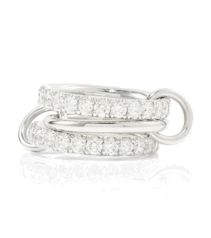 Photo: Spinelli Kilcollin Juno 18kt white gold ring with diamonds