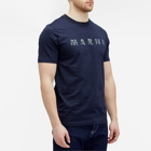 Marni Men's Floral Logo T-Shirt in Blublack